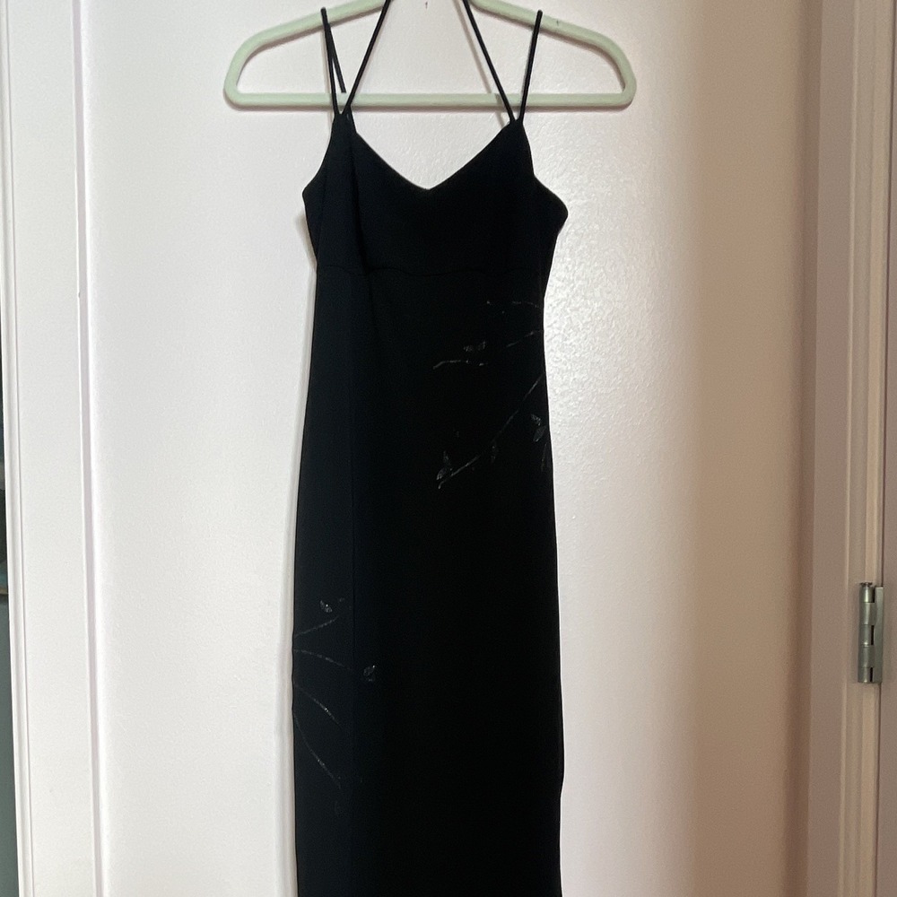 Jump Apparel Co. by Wendye Chaitin Black V-Neck Zip Jumpsuit 3/4